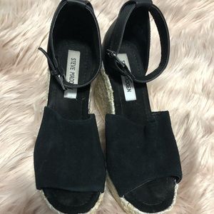 Steve Madden Suede Platform Wedge Espadrille